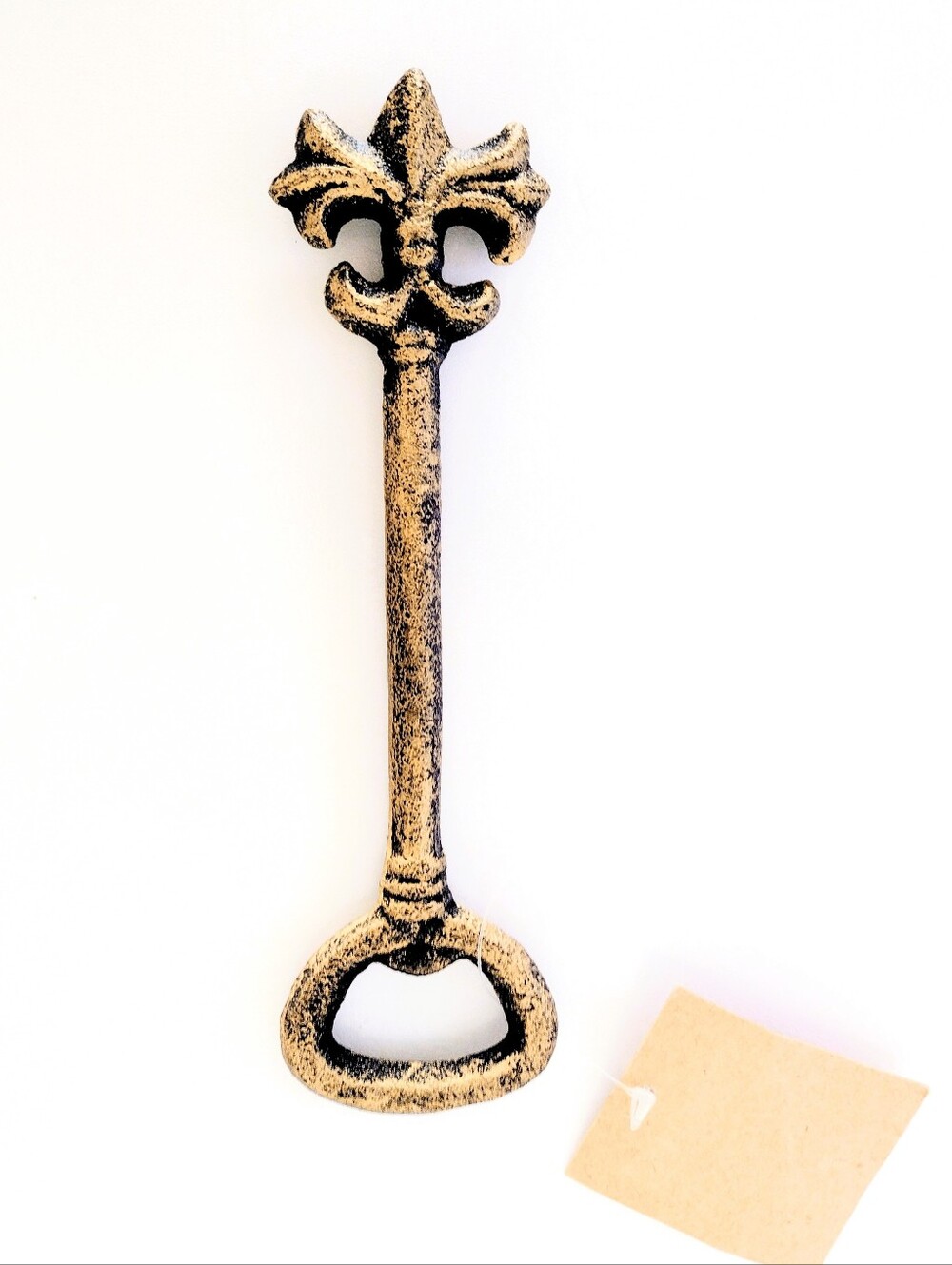 Fleur-de-Lis Black Wrought Iron Bottle Opener And Decor